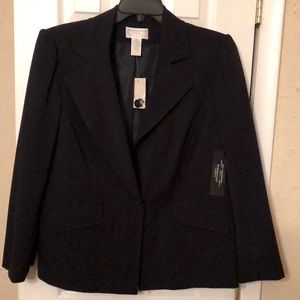Jacket womens size 14W new Worthington navy 60% polyester 35% rayon 5% spandex
